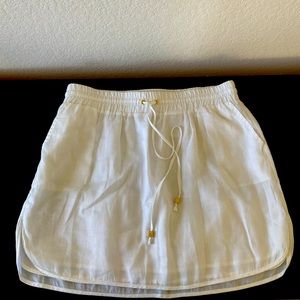 MICHAEL Michael Kors White Mini Skirt Size L